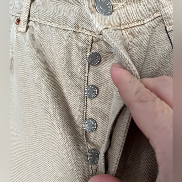 NWT Zara Straight Fit Tan Denim - 32 - Picture 2 of 6